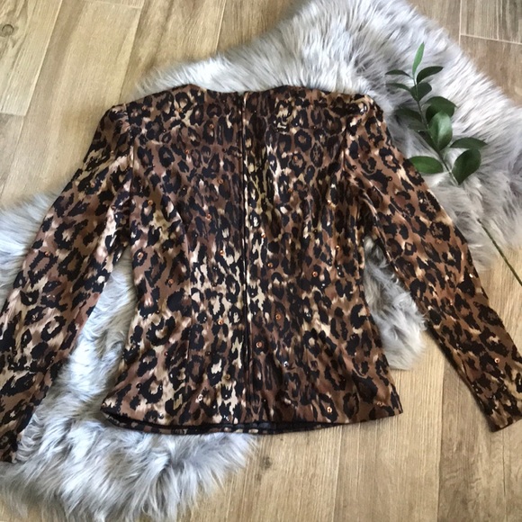 Morton Myles Cheetah Print Blouse 2️⃣ - Picture 5 of 8